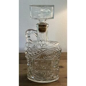 Vintage Forester, Decorative Crystal Whiskey Decanter, preowned